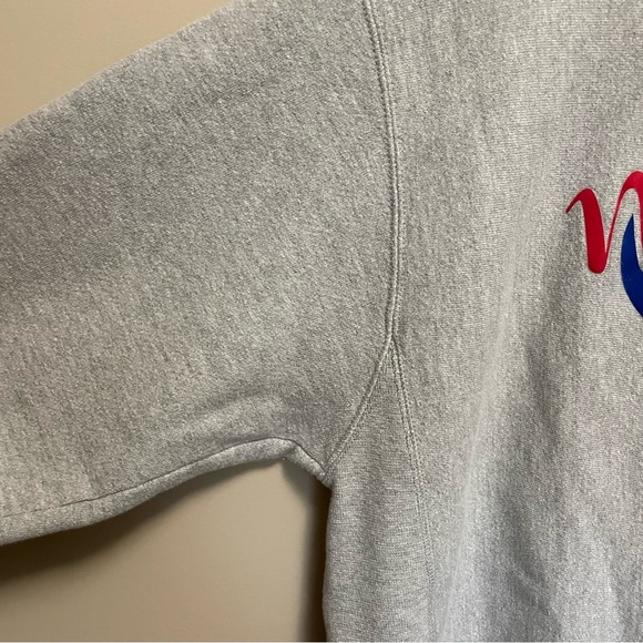 Champion Gray Crewneck New York Sweater Men’s Medium Vintage Y2K - Picture 4 of 11